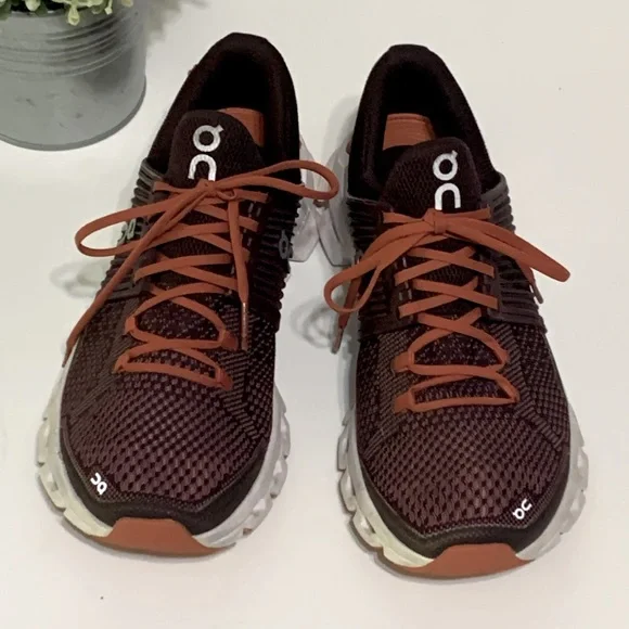 On Running Women's Athletic Shoes - Purple and Orange - Picture 2 of 12